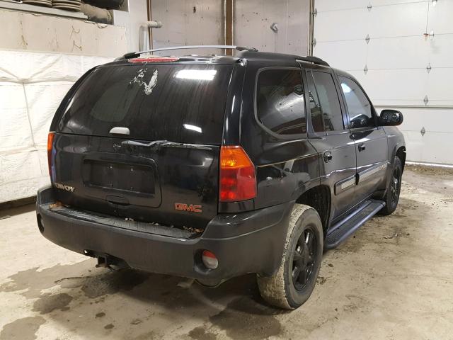 1GKDT13S422157358 - 2002 GMC ENVOY BLACK photo 4