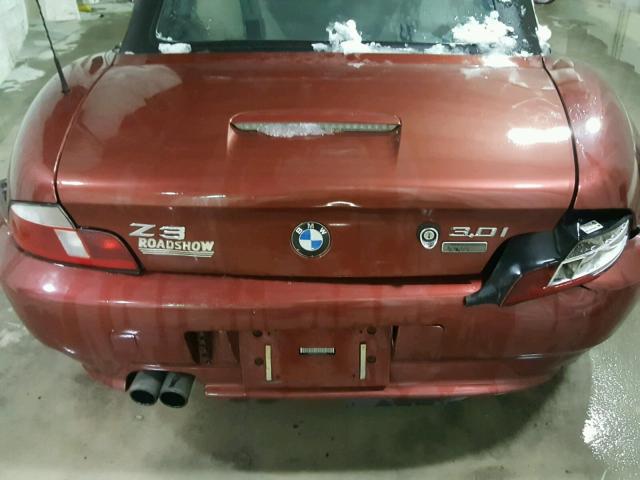 4USCN53442LL51063 - 2002 BMW Z3 3.0 BURGUNDY photo 6