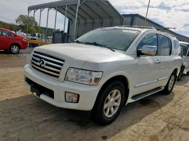 5N3AA08CX7N802118 - 2007 INFINITI QX56 WHITE photo 2