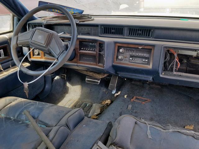 1G6CD4788G4229097 - 1986 CADILLAC DEVILLE BA BLUE photo 9