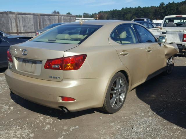 JTHBE262182014728 - 2008 LEXUS IS 350 GOLD photo 4