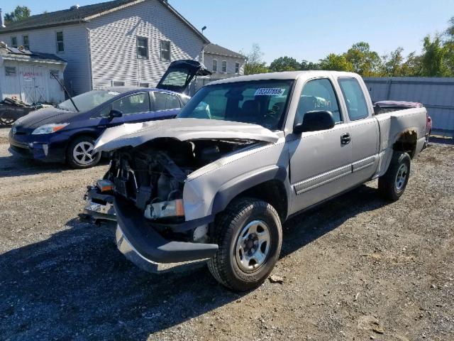 1GCEK19T44E280744 - 2004 CHEVROLET SILVERADO SILVER photo 2