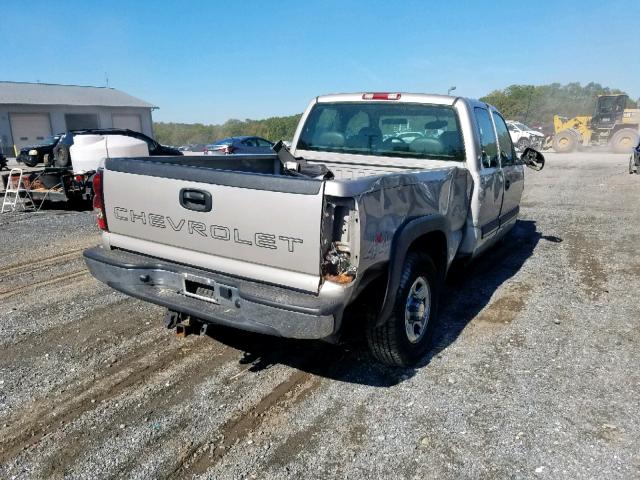 1GCEK19T44E280744 - 2004 CHEVROLET SILVERADO SILVER photo 4