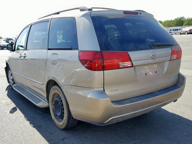 5TDZA23C84S195693 - 2004 TOYOTA SIENNA LE TAN photo 3