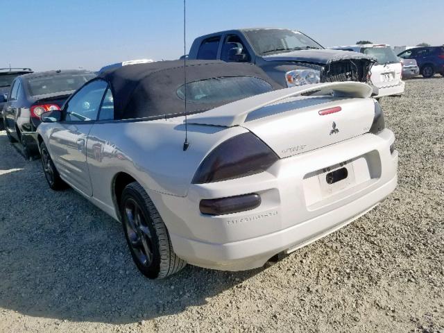 4A3AE45G94E032020 - 2004 MITSUBISHI ECLIPSE SP WHITE photo 3