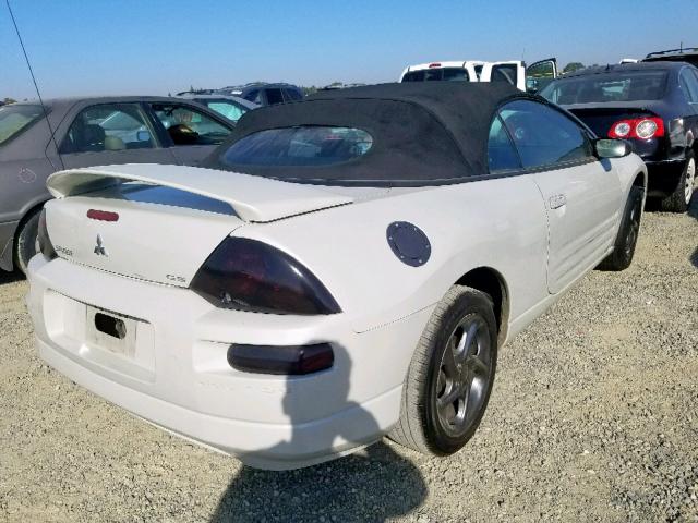 4A3AE45G94E032020 - 2004 MITSUBISHI ECLIPSE SP WHITE photo 4