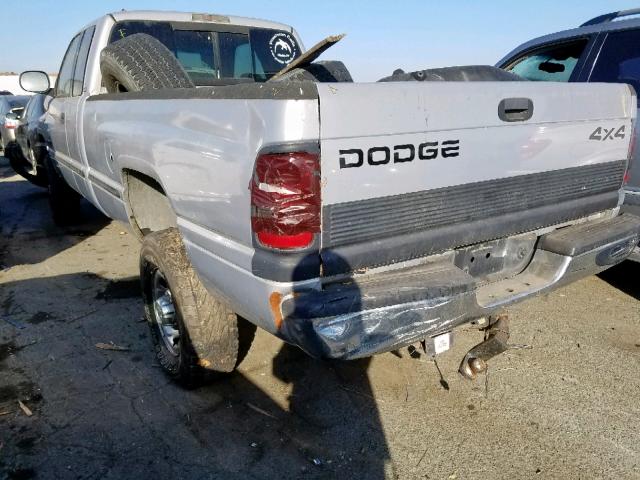 1B7KF2367XJ580208 - 1999 DODGE RAM 2500 GRAY photo 3