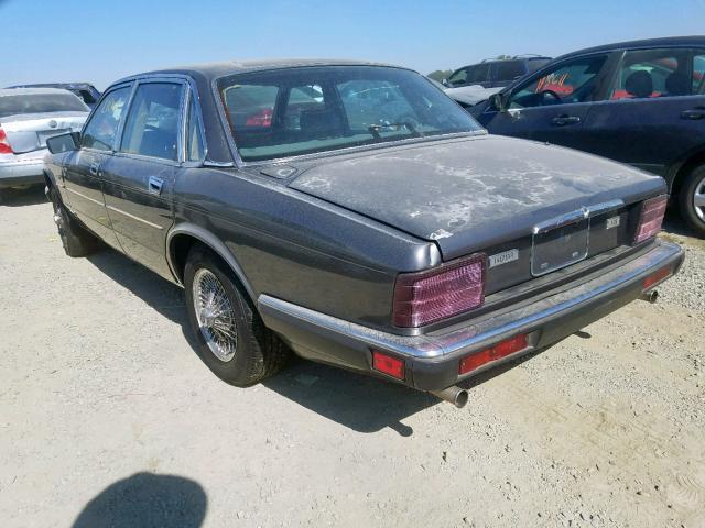 SAJHY1543KC591151 - 1989 JAGUAR XJ6 GRAY photo 3