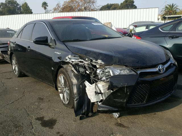 4T1BD1FK4HU214548 - 2017 TOYOTA CAMRY HYBR BLACK photo 1