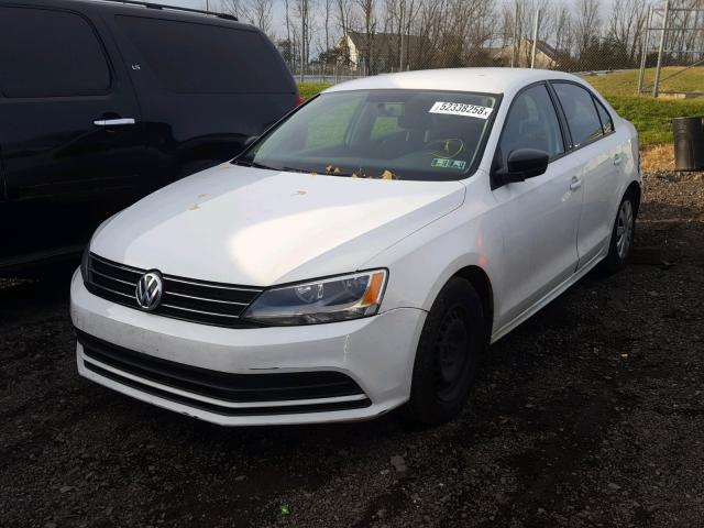 3VW2K7AJ2FM342555 - 2015 VOLKSWAGEN JETTA BASE Սպիտակ լուսանկար 2
