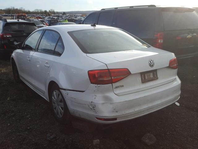 3VW2K7AJ2FM342555 - 2015 VOLKSWAGEN JETTA BASE Սպիտակ լուսանկար 3