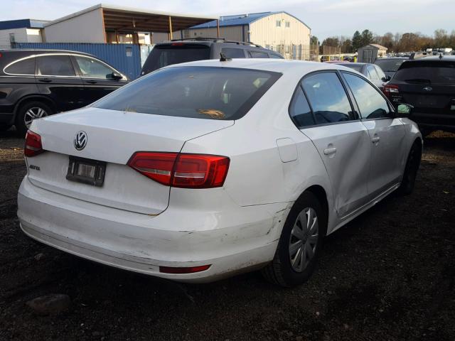3VW2K7AJ2FM342555 - 2015 VOLKSWAGEN JETTA BASE Սպիտակ լուսանկար 4