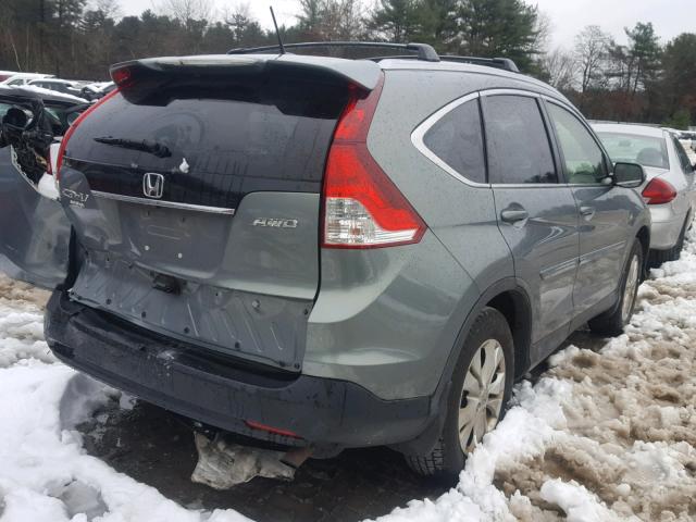 JHLRM4H77CC025861 - 2012 HONDA CR-V EXL GREEN photo 4