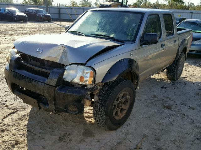 1N6ED27T72C386047 - 2002 NISSAN FRONTIER C SILVER photo 2