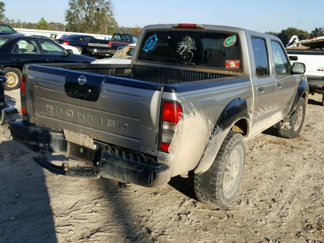 1N6ED27T72C386047 - 2002 NISSAN FRONTIER C SILVER photo 4