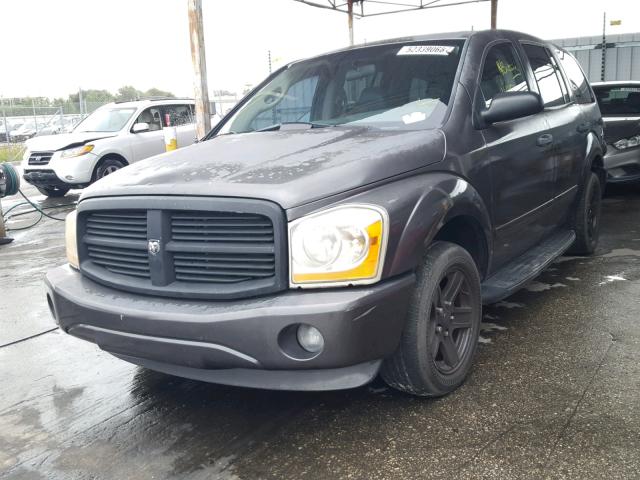 1D4HD48N94F106242 - 2004 DODGE DURANGO SL GRAY photo 2