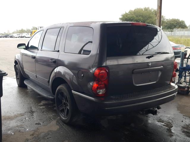 1D4HD48N94F106242 - 2004 DODGE DURANGO SL GRAY photo 3