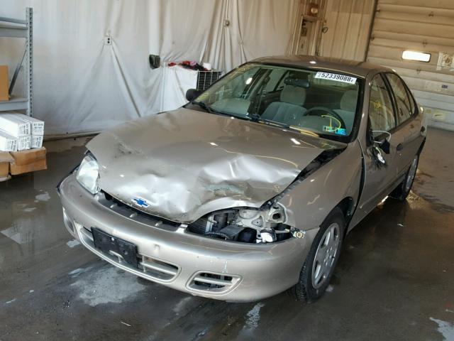 1G1JF524617276698 - 2001 CHEVROLET CAVALIER L TAN photo 2