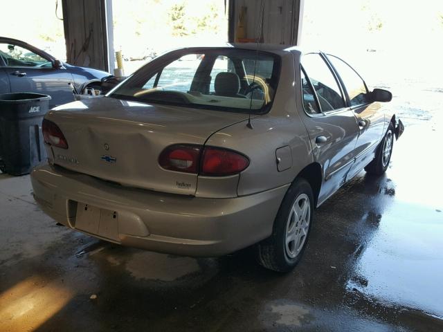 1G1JF524617276698 - 2001 CHEVROLET CAVALIER L TAN photo 4