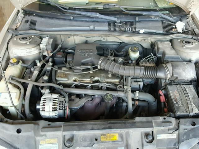 1G1JF524617276698 - 2001 CHEVROLET CAVALIER L TAN photo 7