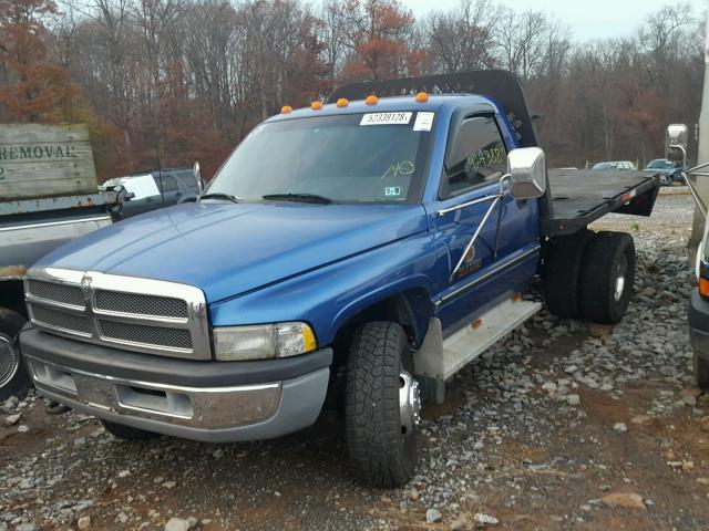 1B6MF36C7SS163985 - 1995 DODGE RAM 3500 BLUE photo 2