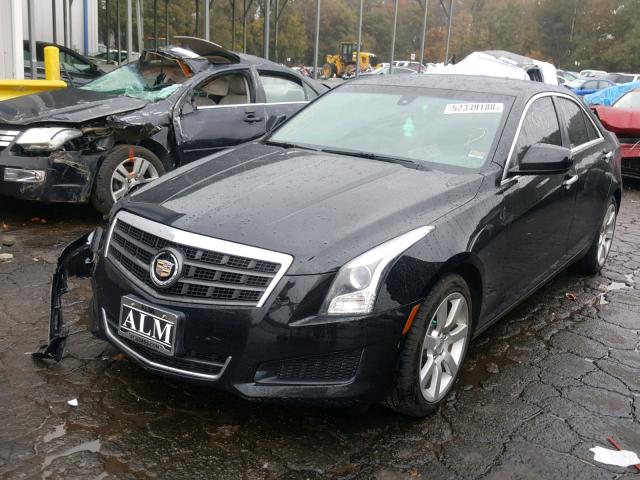 1G6AA5RA7E0103968 - 2014 CADILLAC ATS BLACK photo 2