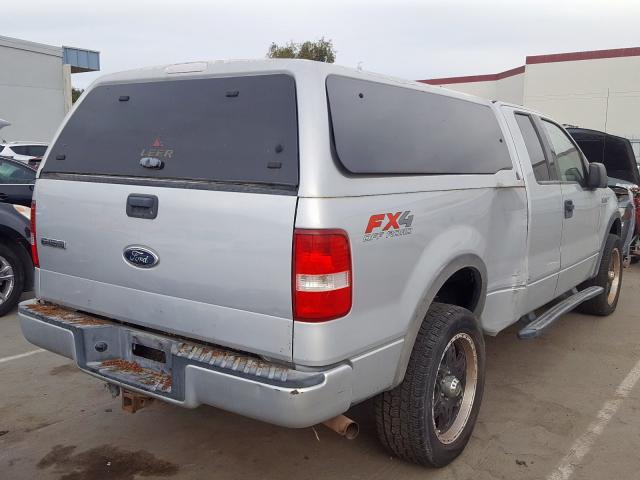 1FTPX14594NB82764 - 2004 FORD F150 SILVER photo 4