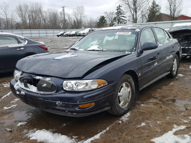 1G4HR54K0YU172224 - 2000 BUICK LESABRE LI BLUE photo 2