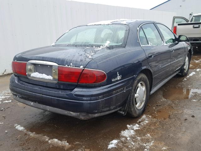 1G4HR54K0YU172224 - 2000 BUICK LESABRE LI BLUE photo 4