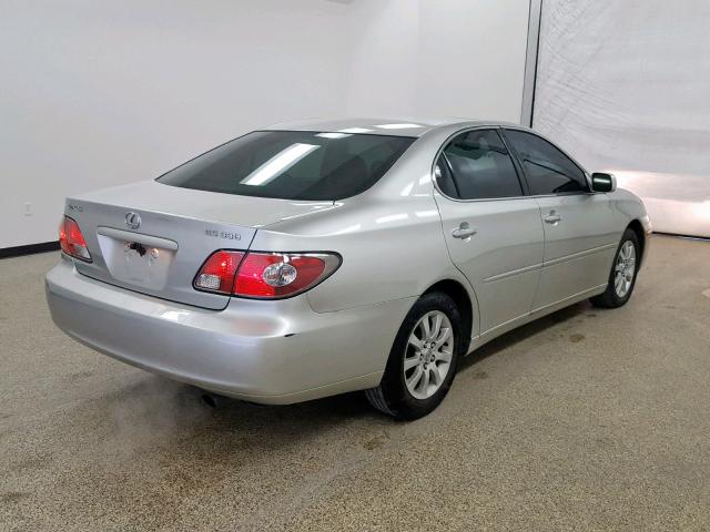 JTHBA30G045018882 - 2004 LEXUS ES 330 SILVER photo 4