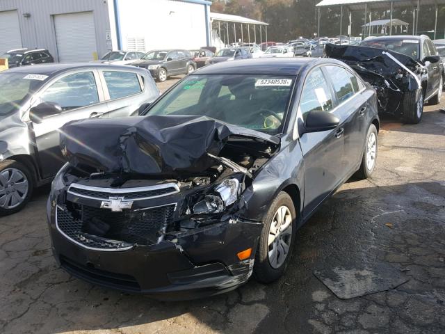 1G1PC5SH7C7395885 - 2012 CHEVROLET CRUZE LS BLACK photo 2