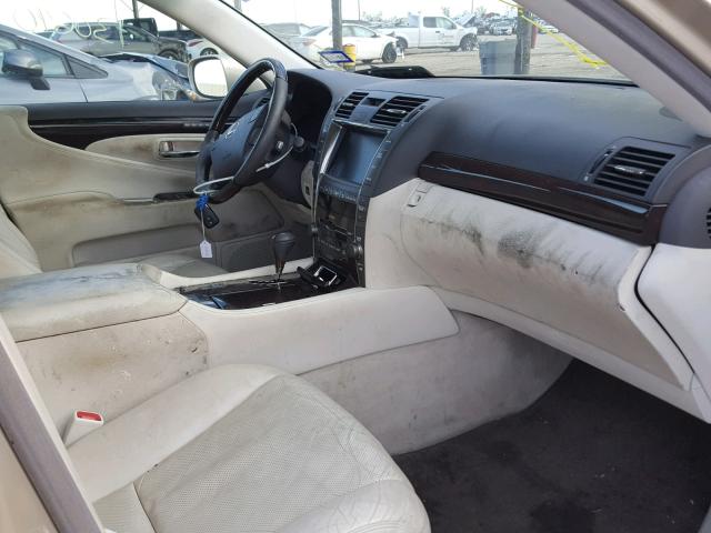 JTHBL46F675013771 - 2007 LEXUS LS 460 GOLD photo 5