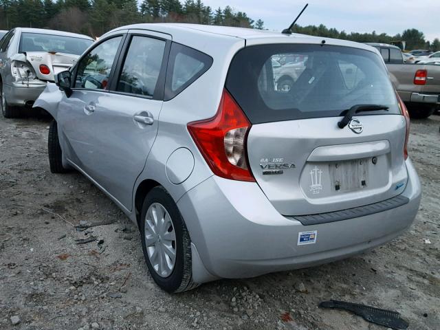 3N1CE2CP3FL423592 - 2015 NISSAN VERSA NOTE SILVER photo 3