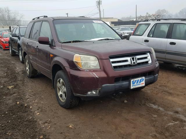 5FNYF18398B031718 - 2008 HONDA PILOT SE BURGUNDY photo 1