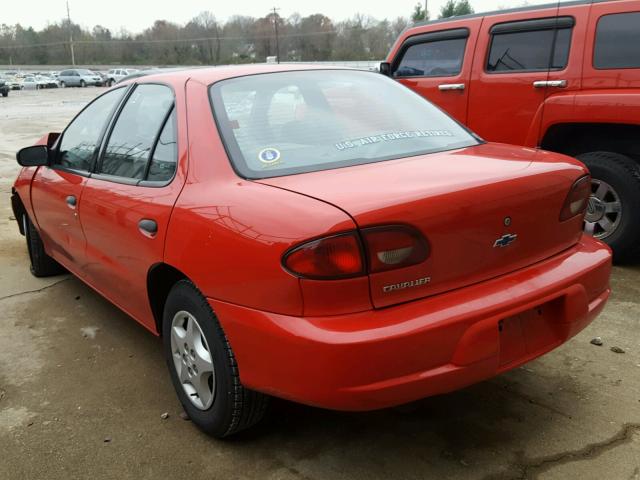 1G1JC524217187302 - 2001 CHEVROLET CAVALIER B RED photo 3