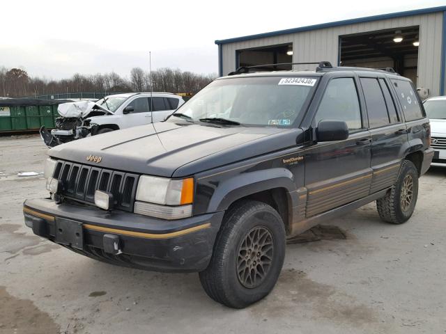 1J4GZ78S1SC604767 - 1995 JEEP GRAND CHER BLACK photo 2