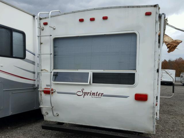 4YDE2622031207053 - 2003 KEYSTONE SPRINTER WHITE photo 5