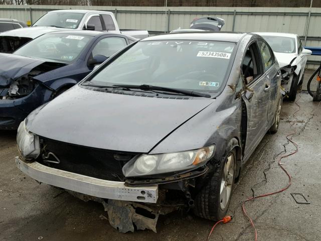 2HGFA16699H302504 - 2009 HONDA CIVIC GRAY photo 2