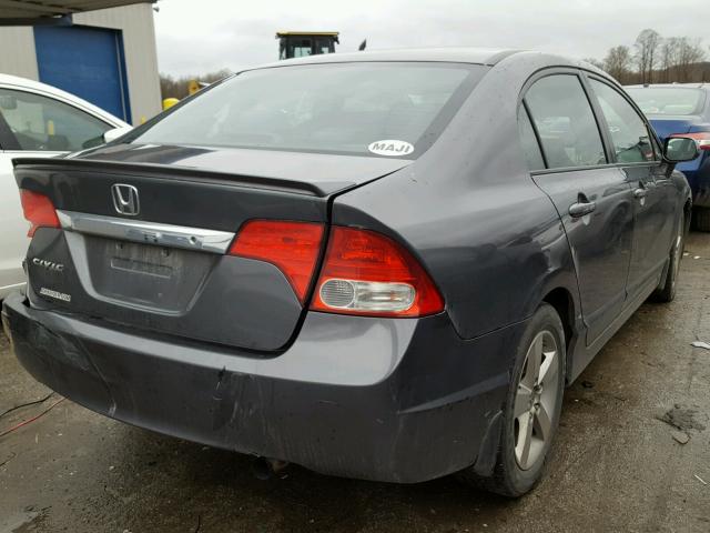 2HGFA16699H302504 - 2009 HONDA CIVIC GRAY photo 4