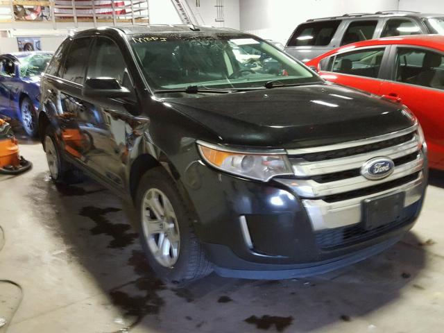 2FMDK4JC2CBA23337 - 2012 FORD EDGE SEL BLACK photo 1