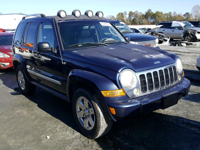 1J4GK58K76W142227 - 2006 JEEP LIBERTY LI BLUE photo 1