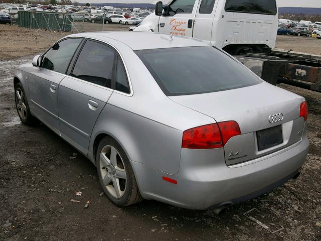 WAUDF68E15A429729 - 2005 AUDI A4 2.0T QU SILVER photo 3