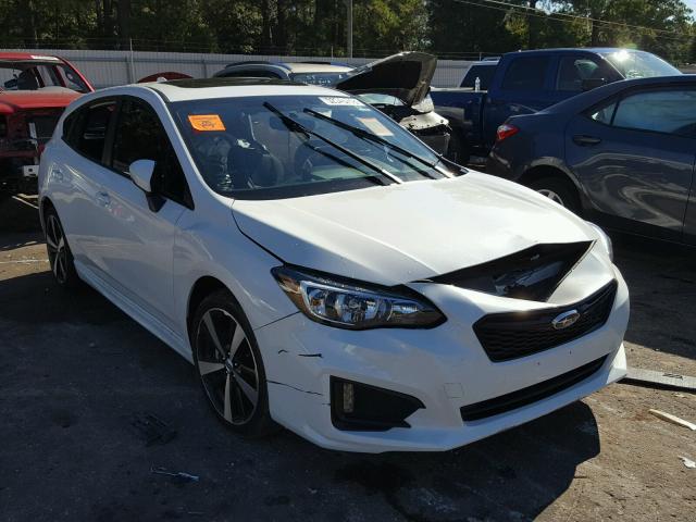 4S3GTAM60J3738570 - 2018 SUBARU IMPREZA SP WHITE photo 1