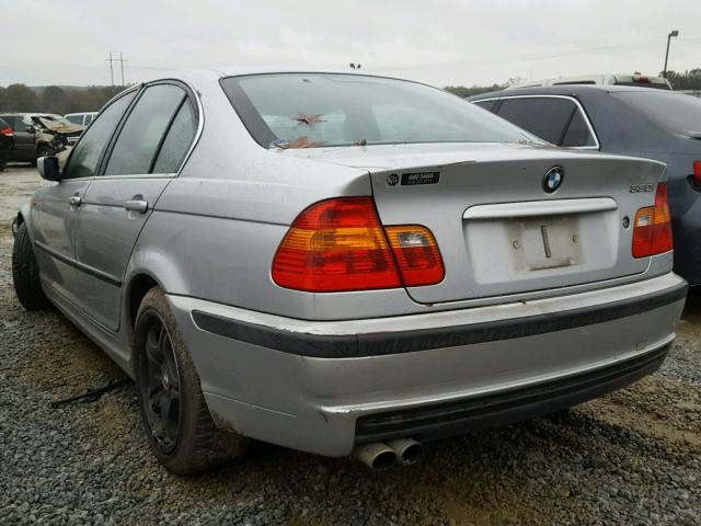 WBAEV53492KM16569 - 2002 BMW 330 I SILVER photo 3