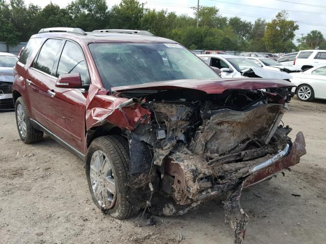 1GKKRSKD5HJ305921 - 2017 GMC ACADIA LIM RED photo 1