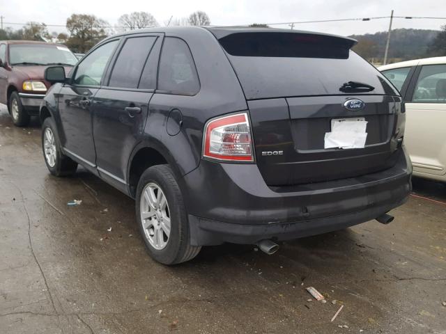 2FMDK38C07BB11373 - 2007 FORD EDGE SEL BLACK photo 3