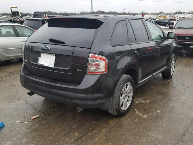 2FMDK38C07BB11373 - 2007 FORD EDGE SEL BLACK photo 4