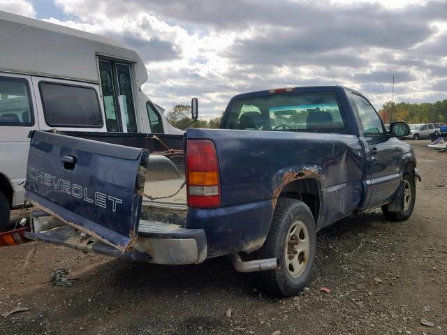 1GCEC14WX2Z144056 - 2002 CHEVROLET SILVERADO BLUE photo 4