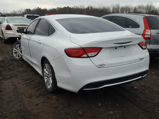 1C3CCCAB7GN167642 - 2016 CHRYSLER 200 LIMITE WHITE photo 3