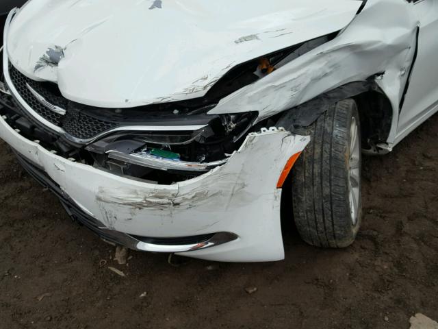 1C3CCCAB7GN167642 - 2016 CHRYSLER 200 LIMITE WHITE photo 9